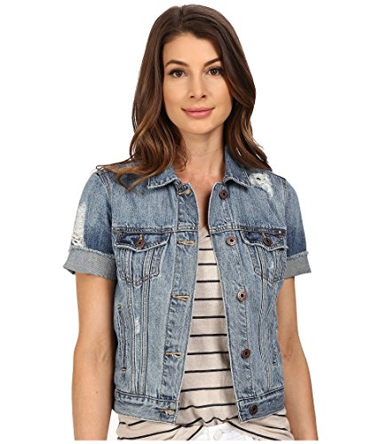 [ラッキーブランド] Lucky Brand レディース Short Sleeve Denim Trucker スーツ [並行輸入品]