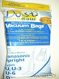Panasonic Upright Type U, U-3, U-6 Envirocare Brand Allergen Microlined Vacuum Bags - 9 in a pack