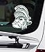 Michigan State University Gruff Sparty Spartan Vinyl Car Decal Window Sticker Emblem