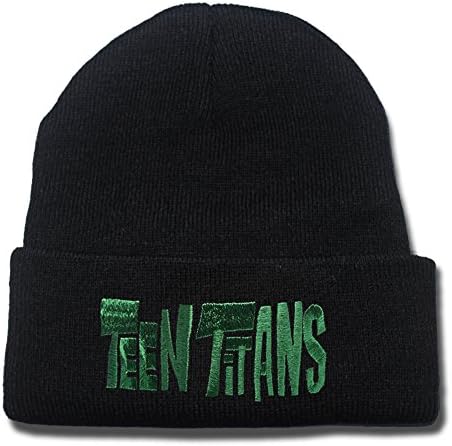 Teen Titans Logo Beanie Fashion Unisex Embroidery Beanies Skullies Knitted Hats Skull Caps