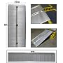 New 6' Portable Aluminum Folding Wheelchair Scooter Ramp Wheel Chair Ramp