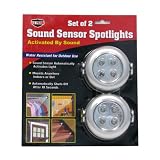 U.S. Patrol JB5081 Sound Sensor Spotlight - Set Of 2