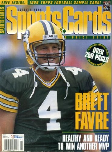 Sports Cards October 1996 Brett Favre/Green Bay Packers on Cover, Keyshawn Johnson, Lawrence Phillips, 40 Years of Topps, National Sports Collectors Convention