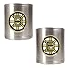 Boston Bruins NHL 2pc Stainless Steel Can Holder Set- Primary Logo by Great American Products