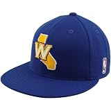 NBA adidas Golden State Warriors Royal Blue Flat Bill Fitted Hat (7 3/8)