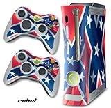New XBOX 360 Console Protective Decal Skin - Rebel Flag