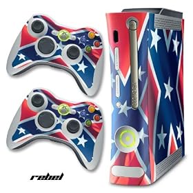 New XBOX 360 Console Protective Decal Skin - Rebel Flag