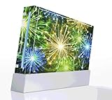 Happy New Year Fireworks Decorative Protector Skin Decal Sticker for Ninten ....
