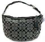 AUTHENTIC COACH SOHO SIGNATURE HOBO 11858 (Black/White)