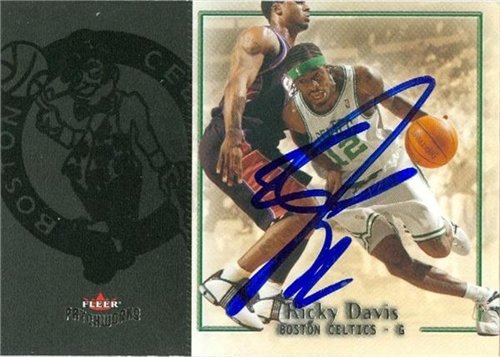 Ricky Davis Autographed/Hand Signed Basketball Card (Boston Celtics) 2004 Fleer Patchworks #6