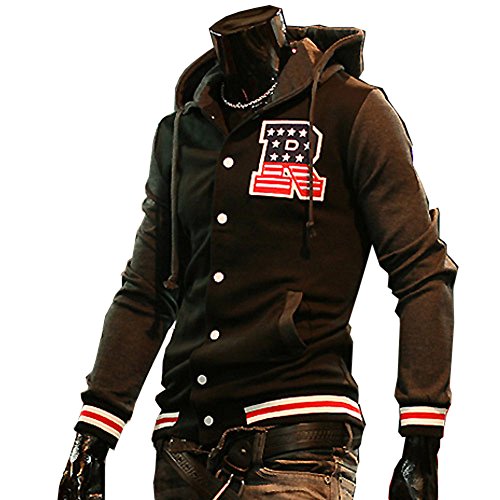 Mens Varsity Sweatshirt Letter Jacket Spring Sport Jumpers Baseball Overcoat
