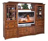 Cherry Oak Entertainment Center Craftsman Collection by Anthony Lauren - FOG-EC0043