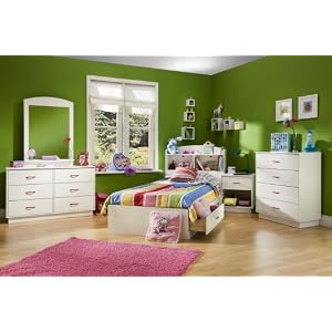Kids Bedroom Furniture Set in Pure White - South Shore Furniture - 3360-BSET-1