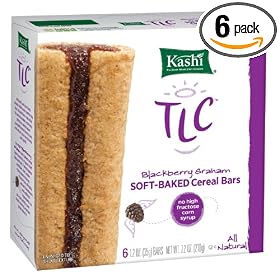 Kashi TLC Cereal Bar, Blackberry Graham, 6-Count Bars Net Wt 7.2 Oz  (Pack of 6)