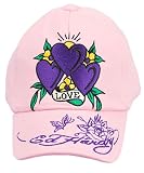 Ed Hardy Girls Hearts Fleece Hat (Sizes 2-4Y)