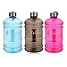 Elfeland BPA Free Half Gallon Water Bottle, Drinking Container Jug - 2.2 Liter Resin Bottle for Outdoor Sport Leisure fitness Black
