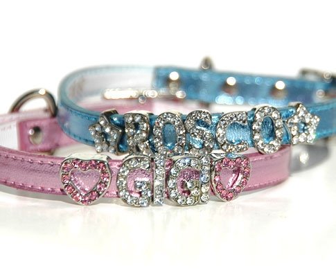 26 Bars and a Band 26CM-DPK14-18 Met Pink 14-18 Inch Dog Collar
