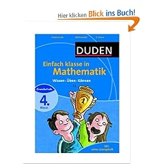 Duden Einfach klasse in Mathematik 4. Klasse: Wissen - �ben - K�nnen