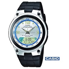 (CASIO)Fishing Gear Illuminator Men's Watch (Silver) (AW-82-7AVDF)