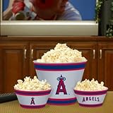 IMAGE OF The Memory Company MLB-AAN-308 Anaheim Angels Melamine Serving Bowl Set