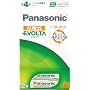 Panasonic EVOLTA �[�d���G�{���^ �j�b�P�����f�d�r �P4 ( 2�{��) �u���X�^�[ HHR-4MRS/2B