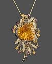 Le Vian 14k Gold Pendant, Citrine (19-7/8 ct. t.w.), Garnet (1/2 ct. t.w.), White Topaz (1/2 ct. t.w.), Chocolate Diamond (3/4 ct. t.w.) & Diamond (5/8 ct t.w.)