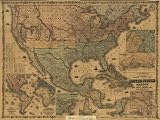 Colton's rail-road and military map of the United States, Mexico, the West Indies, &c. (Civil War Map Reprint: 36