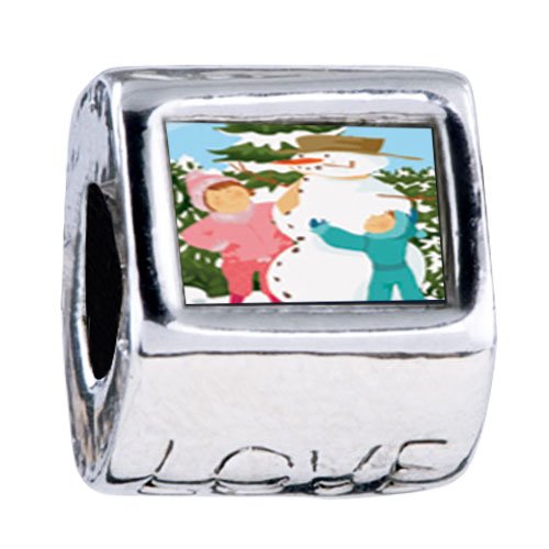 Soufeel Making a Snowman Love European Beads Fits All Pandora/troll/chamilia