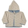 Pequilino Boys Hooded Cardigan (Blue/White, 6 - 12 Months)