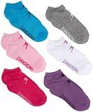 Danskin Girls 7-16 6 Pack Girls Bright Pink/multi Colored No Show Socks