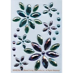 Martha Stewart Crafts Stickers, Blue and Lavender Gem