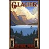 Northwest Art Mall 11" x 17" Poster St. Mary Lake Glacier National Park by Paul A. Lanquist