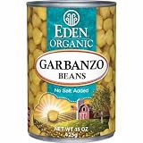 Eden Organic Garbanzo Beans, No Salt Added, 15-Ounce Cans (Pack of 12)