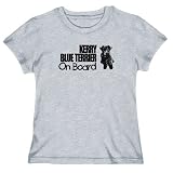 T-Shirt Womens Heather Gray  Kerry Blue Terrier ON BOARD  Dogs
