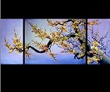 Chinese Cherry Blossom Painting Framed Ready to Hang Hand Painted