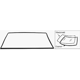 CRL Windshield Gasket 1964-1967 Ford Mustang FCW654 (Chrome)