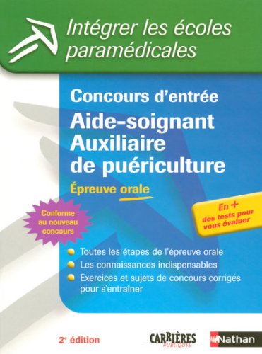 Concours d'entrée Aide-soignant Auxiliaire de puériculture : Epreuve orale