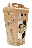 Klean Kanteen Stainless Steel Pint Cup Pack Of 4 (Stainless, 16-Ounce)