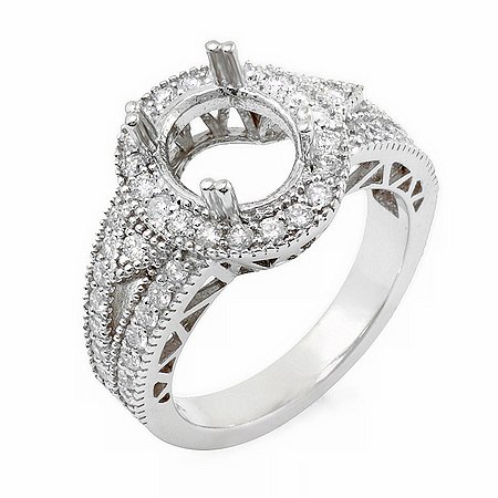 Pink tourmaline diamond ring