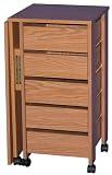 Venture Horizon 5-Drawer Mobile CartŕOriginal White 4043