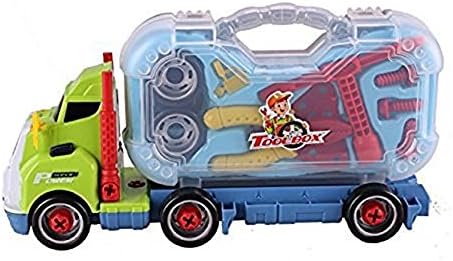 Truck Series Tool Box Toy with Briefcase, Projector in the Truck, Interactive Educational Toy