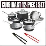 Cuisinart Multiclad Unlimited Dishwasher Safe 12-piece Cookware Set With Silicone Tongs Set