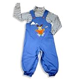 Picture Me by Austin & Ashley - Toddler Boys Overall Set, Blue, White