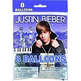 12'' Latex Balloons - Justin Bieber