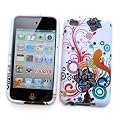 Apple iPod Touch 4th Generation Crystal Silicone Skin Case "Colorful Flowers" Design