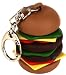 Kikkerland KRL35 Hamburger Keychain with Sound