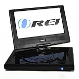 Orei DVD-P901 9-Inch Swivel Screen Multi Region Free Portable DVD Player - 4.5 Hour Long Battery Life - USB/SD Card Input