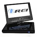 OREI DVD-P901 9" Swivel Screen Multi Region Free Portable DVD Player - 4.5 Hour Long Battery Life - USB & SD Card Input (Remote control, Headphones, A/V Cable, Car Charger & A/C Adapter with UK/EU Mains inlcluded)