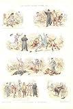 CAPTURE OF AN HEIRESS ANTIQUE PRINT 1889