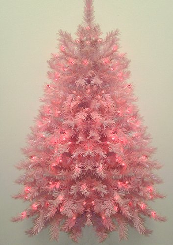 3 Pre Lit Pretty In Pink Wall Tree Or Door Christmas Tree   Pink Lights